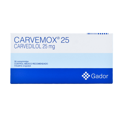 CARVEMOX 25 MG 30 COMPRIMIDOS
