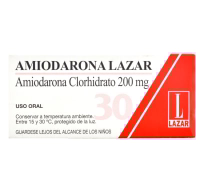 AMIODARONA LAZAR 30 COMPRIMIDOS