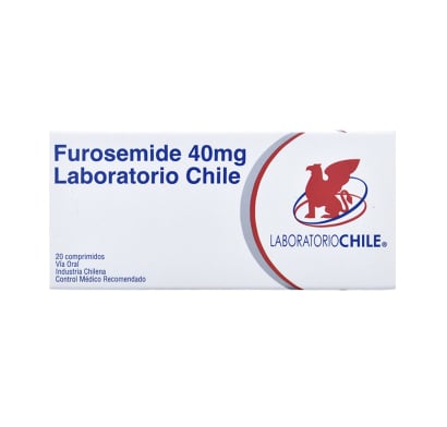 Furosemide 40 mg 20 Comprimidos Laboratorio Chile