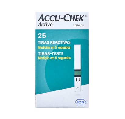TIRAS ACCU-CHEK ACTIVE 25 UNIDADES