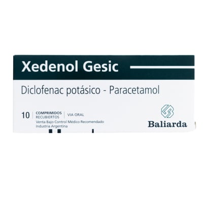 Xedenol Gesic 50 mg/300 mg 10 Comprimidos Recubiertos