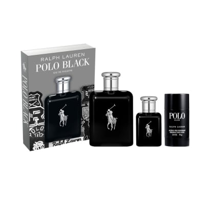 Cofre Ralph Lauren Perfume Polo Black Men EDT 125 ml + EDT 40 ml + Desodorante 75 ml