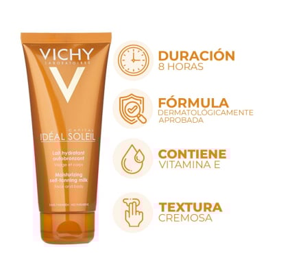 Autobronceante Vichy Idéal Soleil Rostro 100 ml