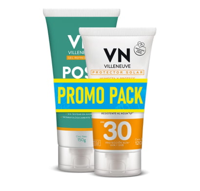 Protector Solar Villeneuve FPS30 120 g + Gel Post Solar 150 g