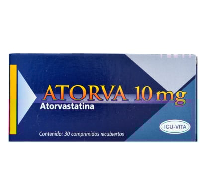 Atorva 10 mg 30 Comprimidos Recubiertos
