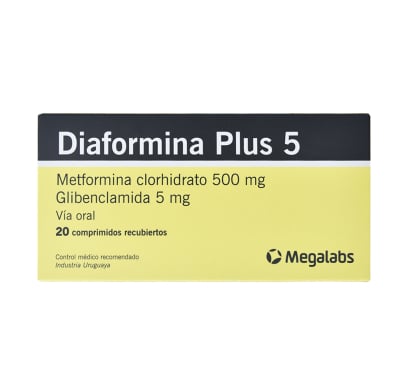 DIAFORMINA PLUS 5 MG 20 COMPRIMIDOS