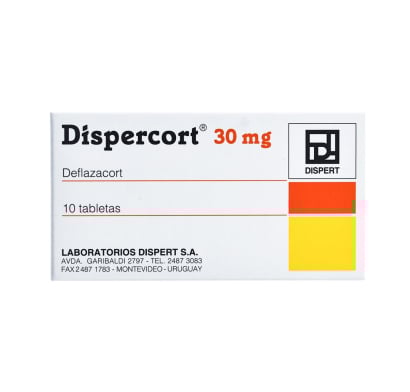 Dispecort 30 mg 10 Tabletas