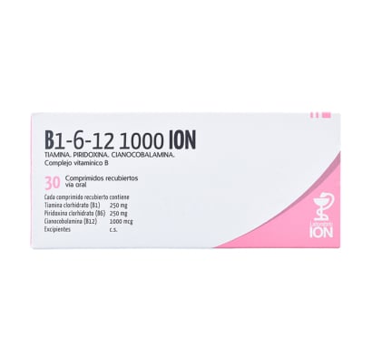 B1 B6 B12 1000 mg 30 Comprimidos Recubiertos