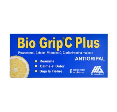 BIO GRIP PLUS 8 COMPRIMIDOS