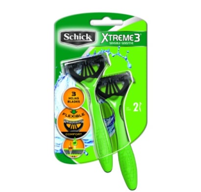 Afeitadora Xtreme3 Piel Sensible 2 Unidades