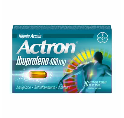 Actron 400 mg 10 Cápsulas Blandas de Rápida Acción