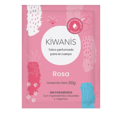 Repuesto Talco Corporal Kiwanis Rosa 50 g