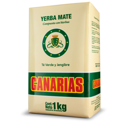 Yerba Canarias Té Verde y Jengibre 1 kg