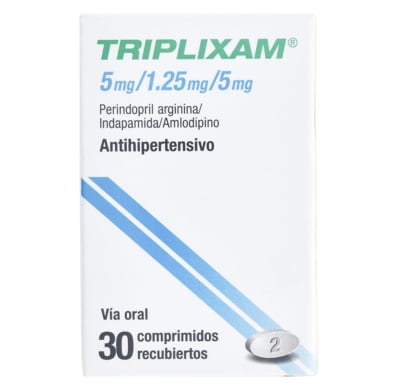 Triplixam 10 mg/2.5 mg/10 mg 30 Comprimidos Recubiertos