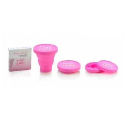 Vaso Esterilizador para Copa Menstrual Pink Lady Rosa