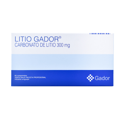 Litio Gador 300 mg 60 Comprimidos