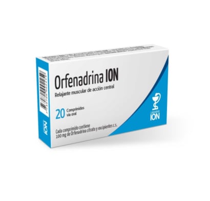 Orfenadrina ION 100 mg 20 Comprimidos
