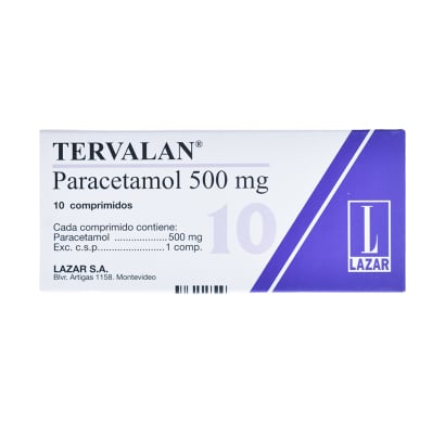 Tervalan 500 mg 10 Comprimidos