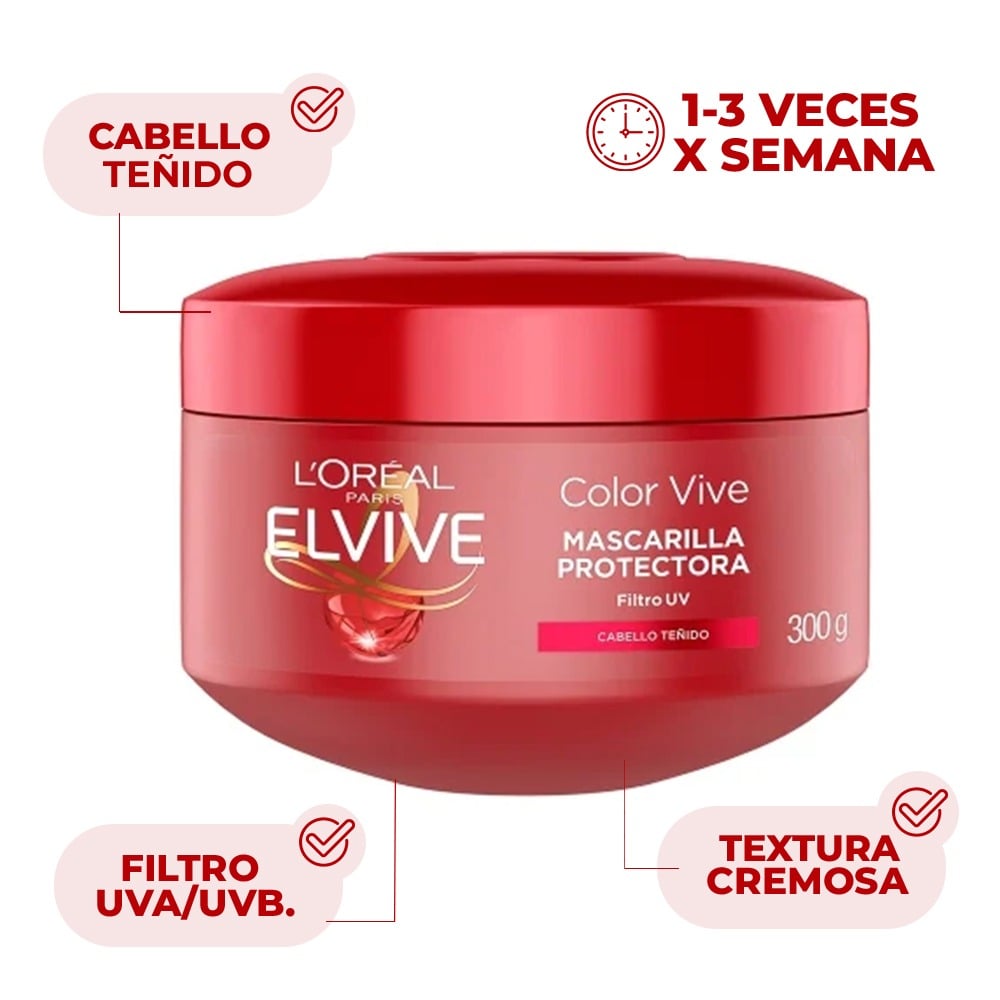 CREMA DE TRATAMIENTO ELVIVE COLOR VIVE 350 ML