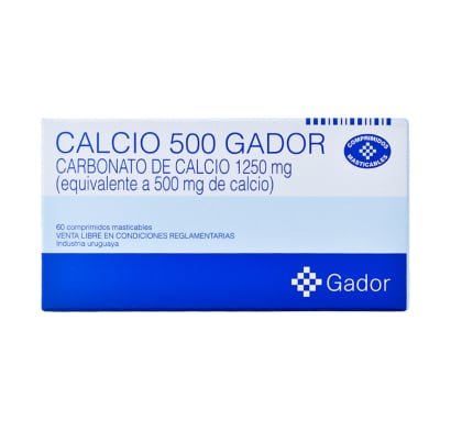 Calcio Gador 500 mg 60 Comprimidos