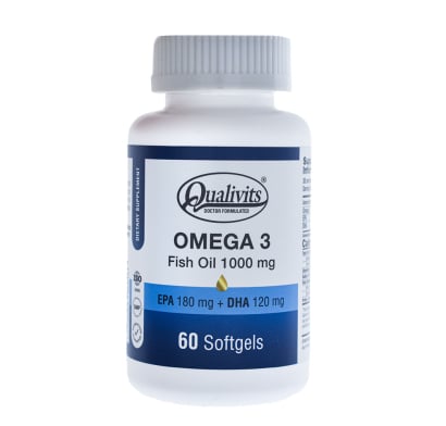 Omega-3 Qualivits Fish Oil 1000 mg 60 Cápsulas Blandas