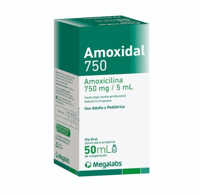 Amoxidal 750 mg Suspensión 50 ml