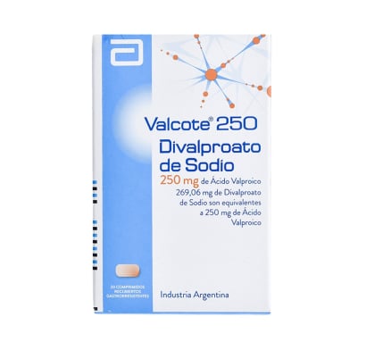 Valcote 250 mg 20 Comprimidos