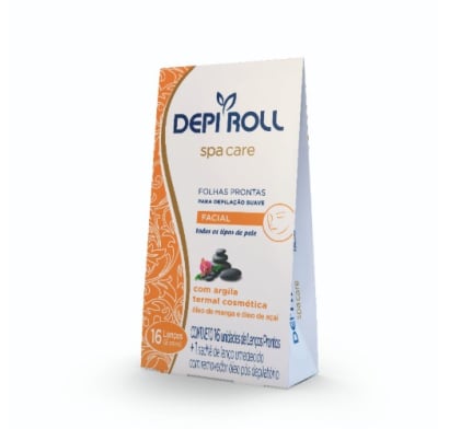 Bandas Depilatorias Depi-Roll Faciales Spa Care 8 Unidades