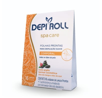Bandas Depilatorias Depi-Roll Corporales Spa Care 8 Unidades