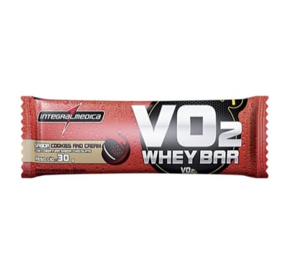 Barra Proteica Vo2 Whey Bar Cookies & Cream 30 g