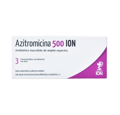Azitromicina 500 mg 3 Comprimidos Recubiertos