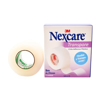 Cinta Leuco Transpore Nexcare 2.5 cm x 9 m