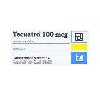 Tecuatro 100 mcg 40 Tabletas