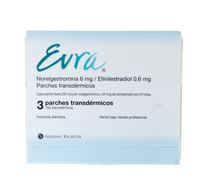 Evra 6 mg/0.6 mg 3 Parches Transdérmicos