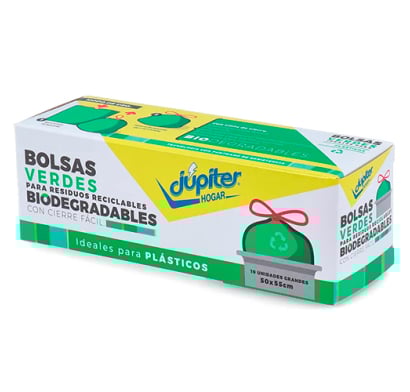 **JUPITER BOLSA VERDE RESIDUO 50X55