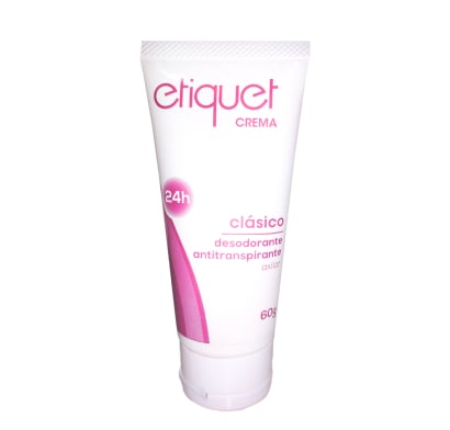 Desodorante y Antitranspirante en Crema Etiquet Clásico 60 g