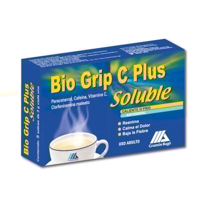 BIO GRIP C PLUS SOLUBLE X 5 SOBRES