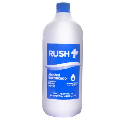 ALCOHOL RECTIFICADO RUSH 95% 950 ML.
