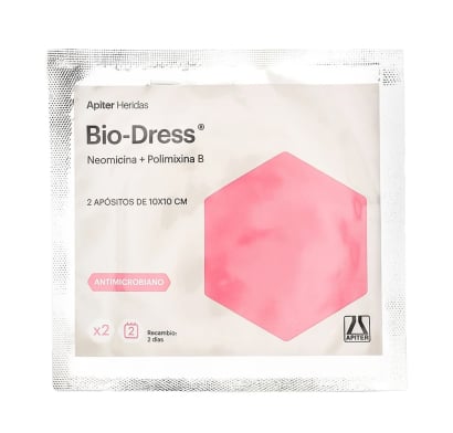 Apósitos Antisépticos Bio Dress 10 x 10 cm 2 Unidades