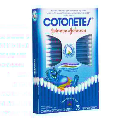 Cotonetes J&J 75 Unidades