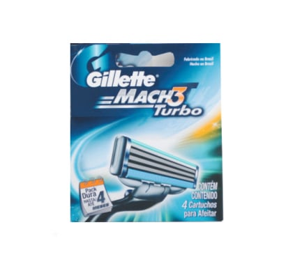 Repuesto de Gillette Mach3 Turbo Dispenser 4 Unidades