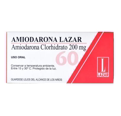 Amiodarona Lazar 60 Comprimidos
