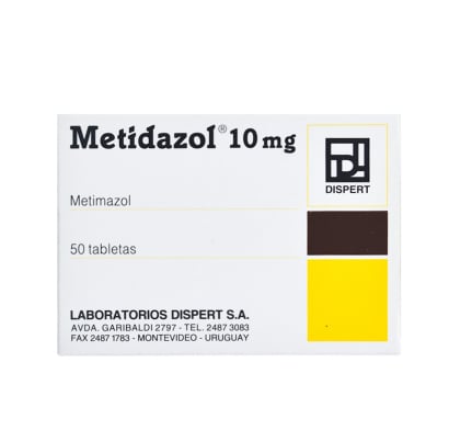 Metidazol 10 mg 50 Tabletas