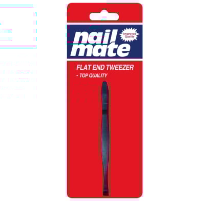 NAIL MATE PINZA DEPILAR NEGRA BLISTER