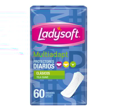 Protectores diarios Ladysoft Multiadapt 60 Unidades