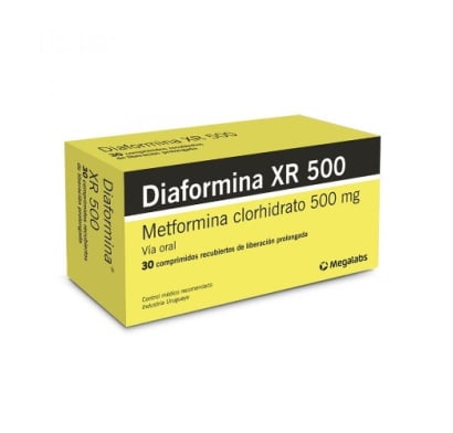 DIAFORMINA XR 500 MG 30 COMPR