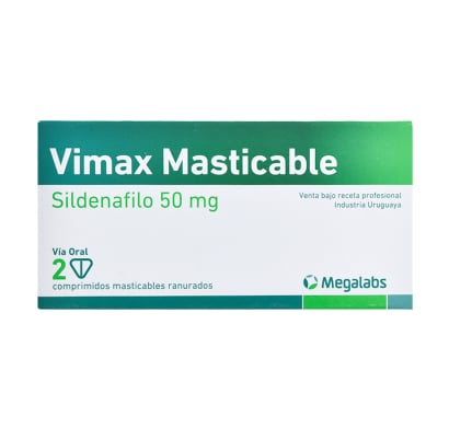 VIMAX MASTICABLE 50 MG 2 COMPRIMIDOS