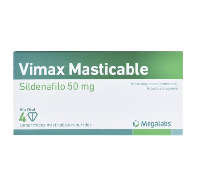 VIMAX MASTICABLE 50 MG 4 COMPRIMIDOS