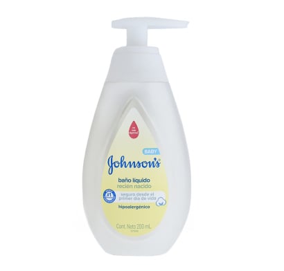 Jabón de Baño Líquido Johnson's Baby para Recién Nacido 200 ml
