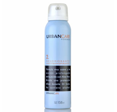 Desodorante y Antitranspirante en Aerosol Urban Care Men Dynamic Life 158 ml